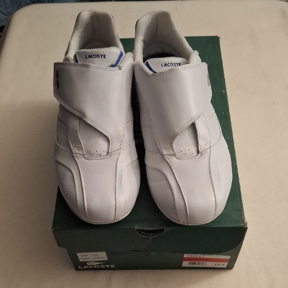 Lacoste Classic White Velcro Sneakers